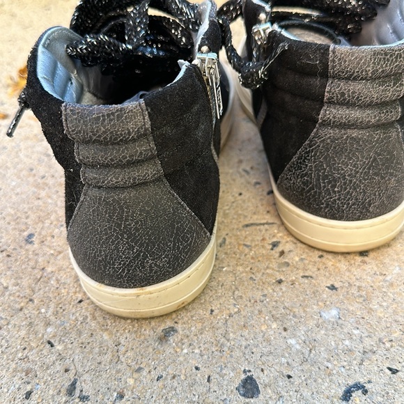 P448 Black Shoes High Top Style - Picture 3 of 5